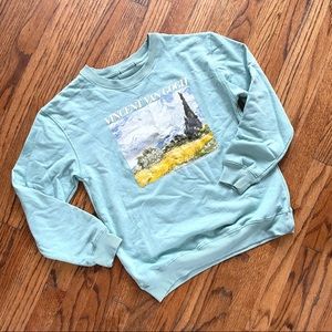 Van Gogh sweatshirt.